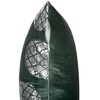 Beliani Rinkinys 2 dekoratyvinės pagalvės ASTILBE Velvet 45 x 45 cm Tamsiai žalias augalų raštas