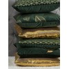 Beliani 2 Velour dekoratyvinių pagalvių rinkinys sąraše 45 x 45 cm žalios FREESIA
