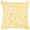 Beliani Rinkinys 2 dekoratyvinės pagalvės TRITELEIA Velvet 45 x 45 cm Geltonas Gėlių raštas