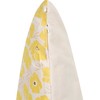 Beliani Rinkinys 2 dekoratyvinės pagalvės TRITELEIA Velvet 45 x 45 cm Geltonas Gėlių raštas
