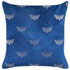 Beliani Rinkinys 2 dekoratyvinės pagalvės YUZURI Velvet 45 x 45 cm tamsiai mėlynas gyvūnų raštas