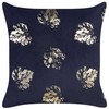 Beliani Rinkinys 2 dekoratyvinės pagalvės GOLDENROD Velvet 45 x 45 cm Juodas Augalinis raštas