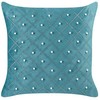 Beliani Rinkinys 2 dekoratyvinės pagalvės YARROW Velvet 45 x 45 cm Mėlyna Geometrinis raštas