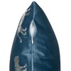 Beliani rinkinys iš 2 Velour dekoratyvinių pagalvių tigrų 45 x 45 cm mėlyna Bluebell