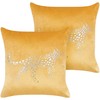 Beliani Rinkinys 2 dekoratyvinės pagalvės MARULA Velvet 45 x 45 cm garstyčių gyvūnų raštas
