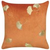 Rinkinys 2 poduszek dekoracyjnych TULIP Welur 45 x 45 cm Oranžinė Wzór roślinny