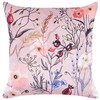 Beliani Rinkinys 2 dekoratyvinės pagalvės ANEMONES Velvet 45 x 45 cm Pastelinis rožinė Gėlių raštas