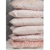 Beliani rinkinys iš 2 velour dekoratyvinių pagalvių romby 45 x 45 cm rožinė PASQUE