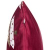 Beliani Rinkinys 2 Dekoratyvinės pagalvės GOLDSPRUCE Velvet 45 x 45 cm Raudona Kalėdų raštas