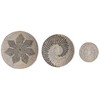 Beliani Rinkinys 3 pakabinamos dekoracijos CANTHO Seagrass 40/35/20 cm Juodas