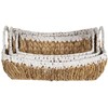 Beliani Rinkinys 3 Baskets CAMPHA Braided Natural