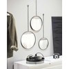 Beliani Sieninis veidrodis ODOS 33/29/24 cm 80/75/69 cm metalinis, juodas