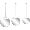 Beliani Sieninis veidrodis ODOS 33/29/24 cm 80/75/69 cm metalinis, juodas