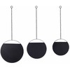 Beliani Sieninis veidrodis ODOS 33/29/24 cm 80/75/69 cm metalinis, juodas