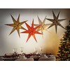 Beliani Rinkinys 4 dekoracji wiszących LED Handmade KAMET Gwiazda 60 cm Kolorowy