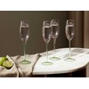 Beliani Rinkinys 4 kieliszków do szampana flet DIOPSIDE 200 ml Rožinė