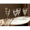 Beliani Rinkinys 4 kieliszków do wina TOPAZ 380 ml Permatomas