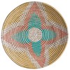 Beliani Rinkinys sienų dekoracija SONLA Jūros žolės 45/35/30 cm Spalvinga