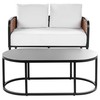 Beliani 2-vietė sodo sofa balkšva MONTEFALCO Lumarko!