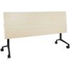 Beliani Sulankstomas rašomasis stalas CAVI, šviesiai rudas, 180 cm x 60 cm, su ratukais