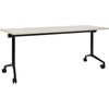Beliani Sulankstomas rašomasis stalas CAVI, šviesiai rudas, 180 cm x 60 cm, su ratukais