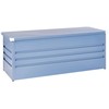 Beliani Garden Box CEBROSA Metalinis 165 cm 70 cm Mėlyna