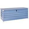 Beliani Garden Box CEBROSA Metalinis 165 cm 70 cm Mėlyna