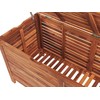 Beliani Sodo dėžė RIVIERA 130 cm 48 cm, ruda