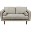 Beliani 2 vietų sofa NURMO, rudai pilka