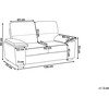 Beliani 2 vietų sofa VOGAR šviesiai ruda