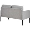 Beliani Dvivietė sofa LAHTI pilka