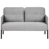 Beliani Dvivietė sofa LAHTI pilka
