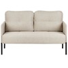 Beliani Dvivietė sofa LAHTI šviesiai smėlio spalvos