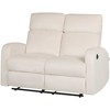 Beliani 2 vietų sofa su elektrine relaksacijos funkcija VERDAL, veliūrinė, smėlio spalvos