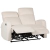 Beliani 2 vietų sofa su elektrine relaksacijos funkcija VERDAL, veliūrinė, smėlio spalvos