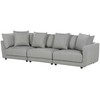 Beliani 3 vietų sofa SIGTUNA šviesiai pilka