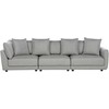 Beliani 3 vietų sofa SIGTUNA šviesiai pilka