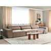 Beliani Trijų vietų modulinė sofa HELLNAR, šviesiai ruda