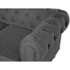 Beliani Trijų vietų sofa CHESTERFIELD Pilka