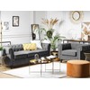 Beliani Trijų vietų sofa CHESTERFIELD Pilka