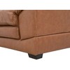 Beliani Trivietė sofa HORTEN Natūrali oda Auksinė ruda