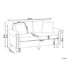 Beliani Trijų vietų sofa GINNERUP, šviesiai smėlinė