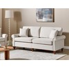 Beliani Trijų vietų sofa GINNERUP, šviesiai smėlinė
