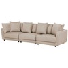 Beliani 3 vietų sofa SIGTUNA, smėlio spalvos