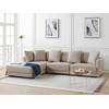 Beliani 3 vietų sofa SIGTUNA, smėlio spalvos