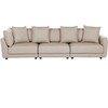 Beliani 3 vietų sofa SIGTUNA, smėlio spalvos