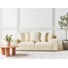 Beliani 3 vietų sofa VISKAN Velvetinis šviesiai smėlio spalvos