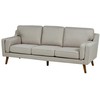 Beliani 3 vietų sofa LOKKA, smėlio spalvos