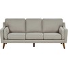 Beliani 3 vietų sofa LOKKA, smėlio spalvos