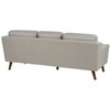 Beliani 3 vietų sofa LOKKA, smėlio spalvos